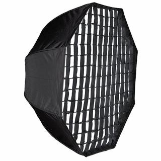 Softbox octogonal cu grid montura Bowens 120 cm