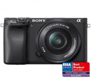 Sony A6400 24.2 MP kit 16-50mm Aparat Foto Mirrorless + 3 ani garantie (include incarcator)
