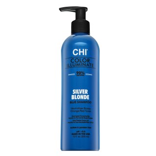 CHI Color Illuminate Silver Blonde Blue Shampoo șampon nuanțator pentru păr blond platinat si grizonat 355 ml