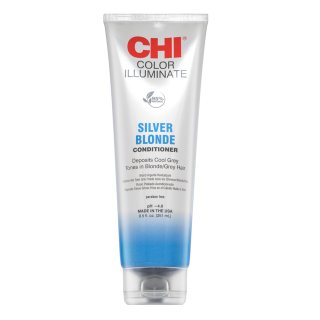 CHI Ionic Color Illuminate Conditioner balsam nuanțator pentru revigorarea culorii Silver Blonde 251 ml
