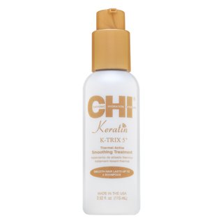 CHI Keratin K-Trix 5 Thermal Active Smoothing Treatment lapte de styling pentru netezire pentru păr aspru si indisciplinat 116 ml