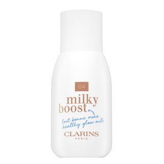 Clarins Milky Boost Foundation emulsii tonice și hidratante pentru o piele luminoasă și uniformă 04 Auburn 50 ml