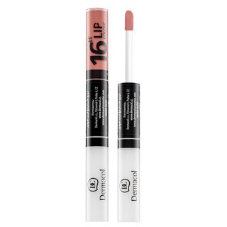 Dermacol 16H Lip Colour ruj si luciu de buze cu persistenta indelungata 2 in 1 No. 14 7,1 ml