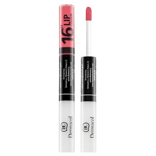 Dermacol 16H Lip Colour ruj si luciu de buze cu persistenta indelungata 2 in 1 No. 26 7,1 ml