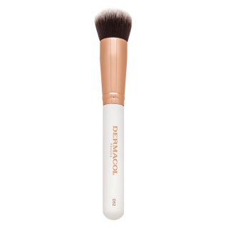 Dermacol Foundation & Powder Brush D52 Rose Gold perie pentru pudra sau machiaj