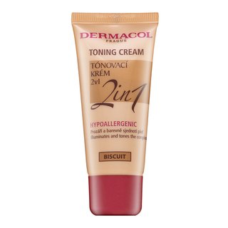 Dermacol Toning Cream 2in1 emulsii tonice și hidratante pentru uniformizarea culorii tenului Biscuit 30 ml