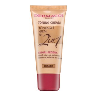 Dermacol Toning Cream 2in1 emulsii tonice și hidratante pentru uniformizarea culorii tenului Desert 30 ml