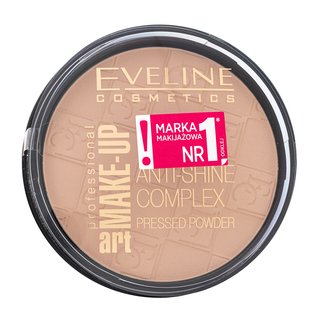 Eveline Make-Up Art Anti-Shine Complex Pressed Powder pudră pentru o piele luminoasă și uniformă 34 Medium Beige 14 g