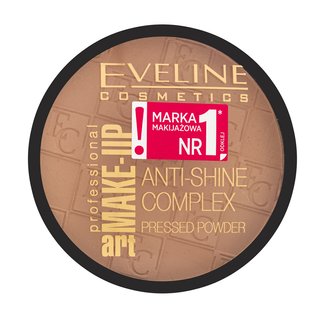 Eveline Make-Up Art Anti-Shine Complex Pressed Powder pudră pentru o piele luminoasă și uniformă 37 Warm Beige 14 g