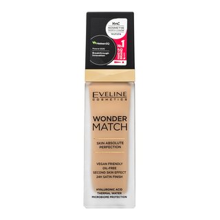 Eveline Wonder Match Skin Absolute Perfection machiaj persistent pentru o piele luminoasă și uniformă 10 Light Vanilla 30 ml