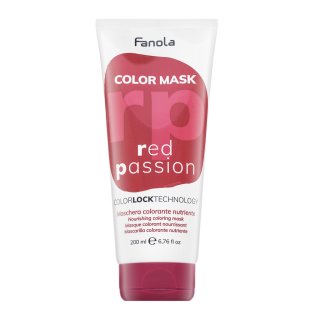 Fanola Color Mask mască hrănitoare cu pigmenți colorați pentru a revigora tonurile de roșu Red Passion 200 ml