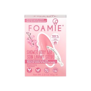 Foamie Gel de duș solid Shower Body Bar Cherry Blossom & Rice Milk 80 g