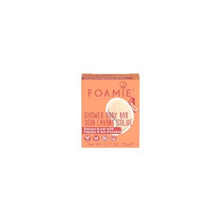 Foamie Gel de duș solid Shower Body Bar Papaya & Oat Milk 20 g