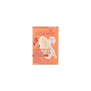 Foamie Gel de duș solid Shower Body Bar Papaya & Oat Milk 80 g