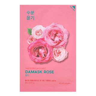 Holika Holika Pure Essence Mask Sheet Damask Rose mască textilă pentru o piele luminoasă și uniformă 23 g