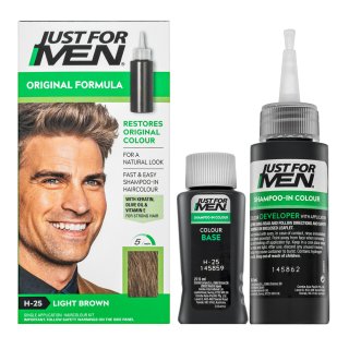 Just For Men Shampoo-in Haircolour șampon colorant pentru bărbati H25 Light Brown 66 ml