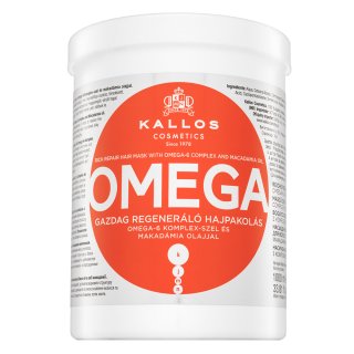 Kallos Omega Rich Repair Hair Mask mască hrănitoare pentru păr deteriorat 1000 ml