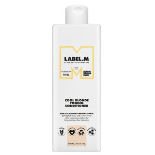 Label.M Cool Blonde Toning Conditioner balsam nuanțator pentru păr blond platinat si grizonat 300 ml