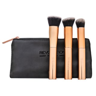 Makeup Revolution Ultra Metals Go Contouring Brush Set set perii machiaj