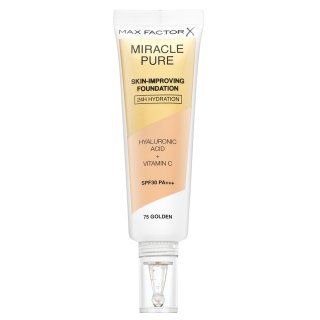 Max Factor Miracle Pure Skin-Improving Foundation machiaj persistent cu efect de hidratare 75 Golden 30 ml