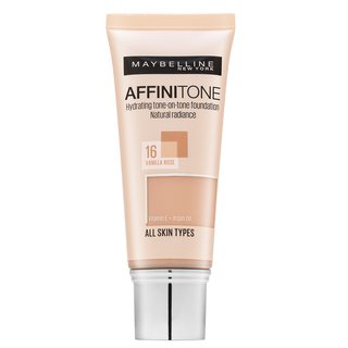 Maybelline Affinitone 16 Vanilla Rose fond de ten lichid cu efect de hidratare 30 ml