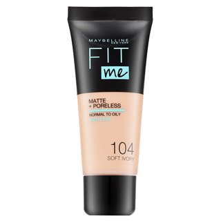 Maybelline Fit Me! Foundation Matte + Poreless fond de ten lichid cu efect matifiant 104 Soft Ivory 30 ml