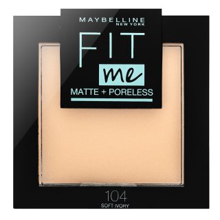 Maybelline Fit Me! Matte + Poreless Powder pudră cu efect matifiant 104 Soft Ivory 9 g