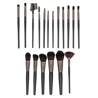 MIMO Makeup Brush Set Black 18 Pcs set perii machiaj