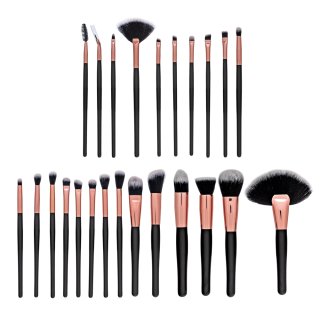 MIMO Makeup Brush Set Black 24 Pcs set perii machiaj