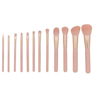 MIMO Makeup Brush Set Pink 12 Pcs set perii machiaj