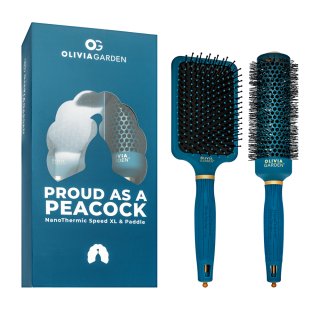 Olivia Garden Peacock Brush Set set de perii pentru păr