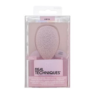 Real Techniques Cleansing Sponge & Sponge Keeper burete pentru curatare pentru toate tipurile de ten