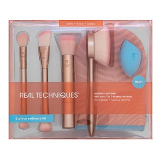 Real Techniques Endless Summer Glow Brush Kit set perii machiaj