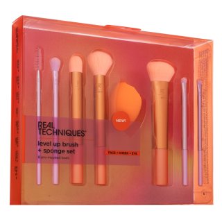 Real Techniques Level Up Brush + Sponge Kit set perii machiaj