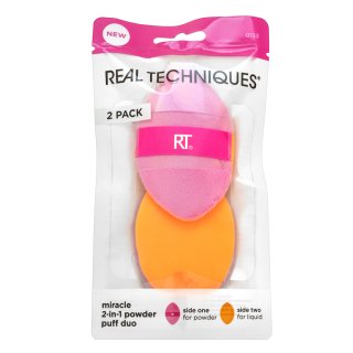 Real Techniques Miracle 2-in-1 Makeup Powder Puff Duo burete pentru make-up