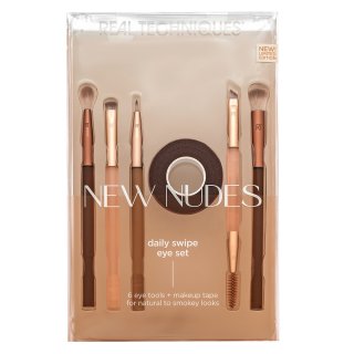 Real Techniques New Nudes Daily Swipe Eye Set set perii machiaj pentru ochi