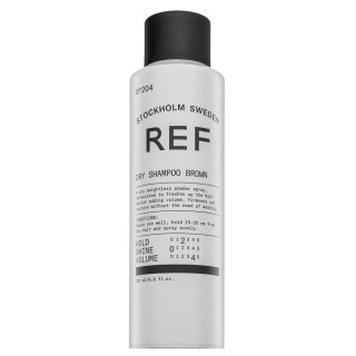 REF Dry Shampoo Brown N°204 șampon uscat pentru păr închis la culoare 200 ml