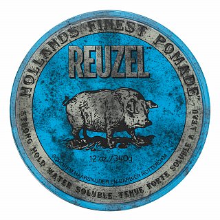 Reuzel Holland's Finest Pomade Blue Strong Hold High Sheen pomadă de păr pentru intarire si stralucire 340 g