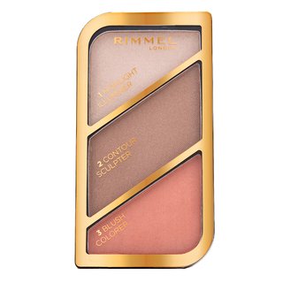 Rimmel London Kate Face Sculpting Palette Patela pentru conturul fetei pentru toate tipurile de piele 002 18,5 g