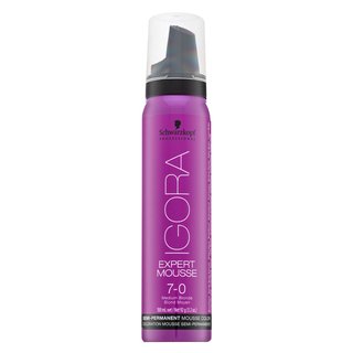 Schwarzkopf Professional Igora Expert Mousse Semi-Permanent Mousse Color spuma de vopsire semipermanentă a părului 7-0 100 ml