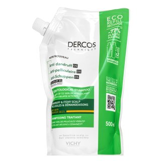 Vichy Dercos Anti-Dandruff Dry Hair Dermatological Shampoo Refill șampon anti mătreată 500 ml