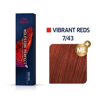 Wella Professionals Koleston Perfect Me+ Vibrant Reds vopsea profesională permanentă pentru păr 7/43 60 ml