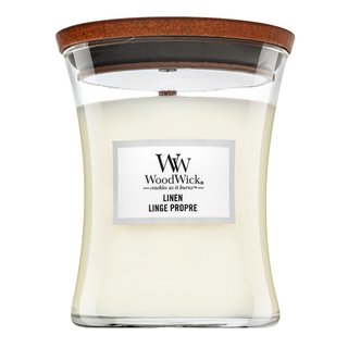 Woodwick Linen lumânare parfumată 275 g