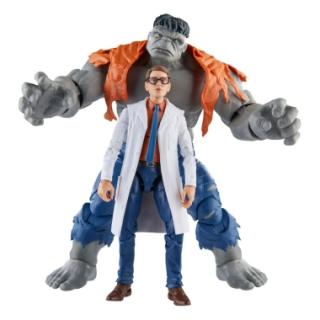 Avengers Marvel Legends Set 2 figurine articulate Gray Hulk  Dr. Bruce Banner 15 cm