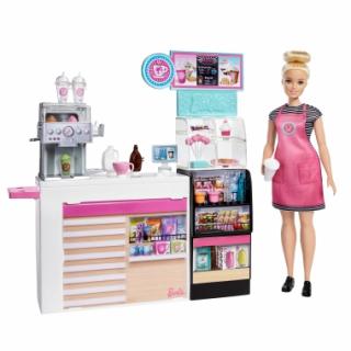 Barbie  - Set cafenea cu 20 de accesorii