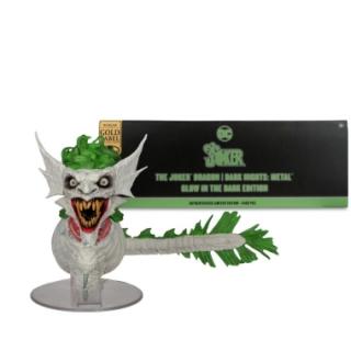 Dark Nights: Metal DC Multiverse Figurina The Joker Dragon Glow in the Dark Edition (Gold Label) 25 cm