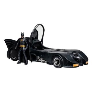 DC Multiverse Vehicle Batman 1989 with Batmobile 18 cm