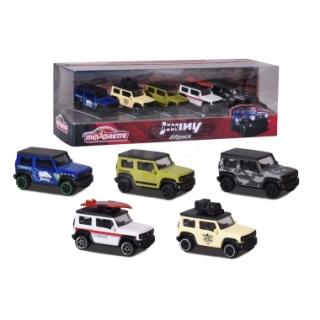 Majorette Set 5 masinute de teren Suzuki Jimny 7.5 cm