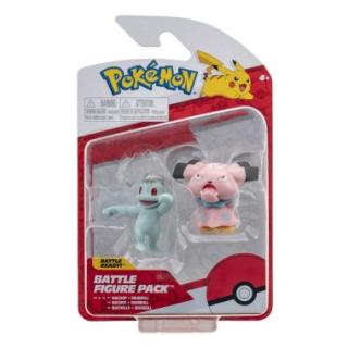 Pokemon Battle Set 2 figurine Machop  Snubbull