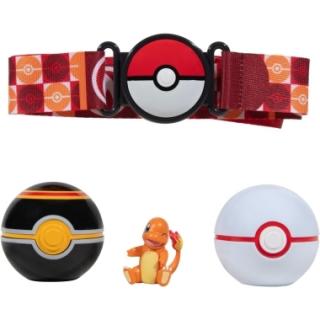 Pokemon Clip 'n' Go Poke Ball Belt Set cu figurina Charmander